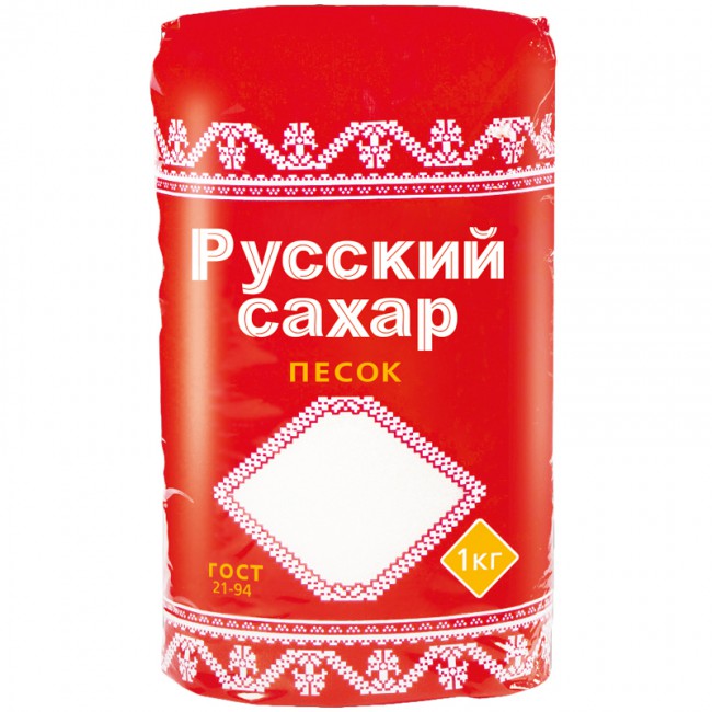 Сахар Песок Русский Сахар 1 к  по цене 105 р ☛ Доставка по СПБ .